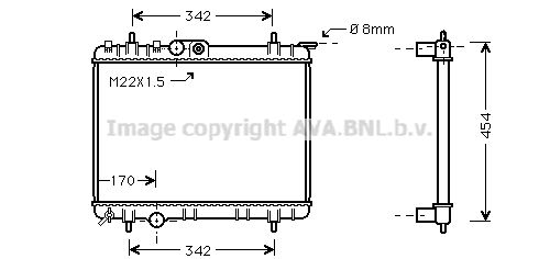 AVA QUALITY COOLING Радиатор, охлаждение двигателя PE2189